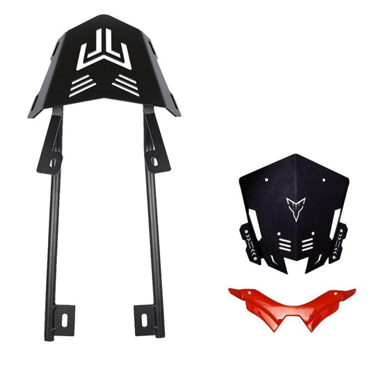 Vagary Combo of Yamah Mt 15 Top Rack with Metal Visor and Winglet (3pc)