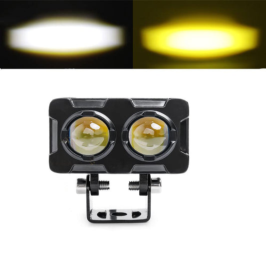 Vagary High Beam/Low Beam Dual Color Off Road Driving Lights Spotlight Owl Fog Light For Bikes (1) - Led