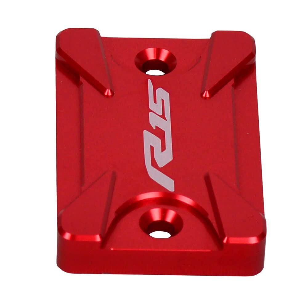 Vagary CNC Aluminium Alloy Disc Brake Fluid Reservoir Cap Cover For Yamaha R15 V4 (Red)