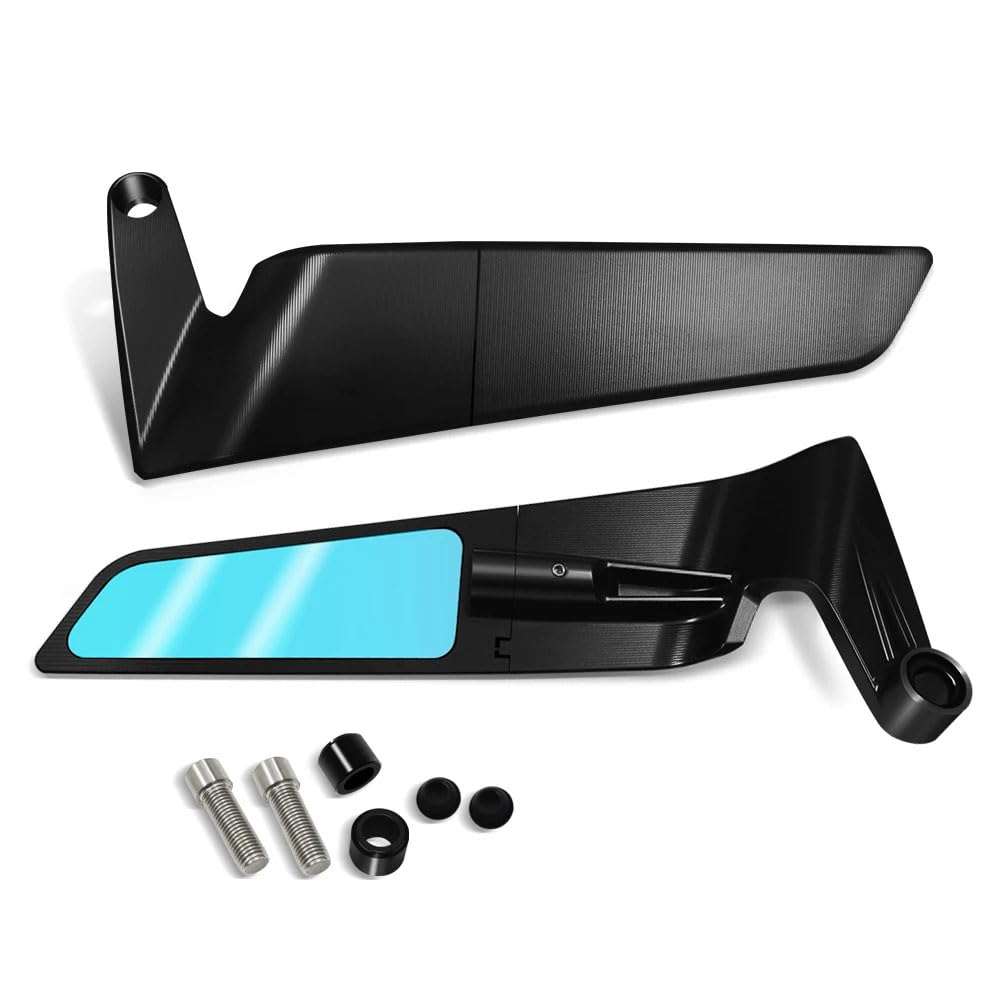 Vagary 10mm Adjustable 360° Rotating New Rearview Wing Mirrors For Universal for Bike