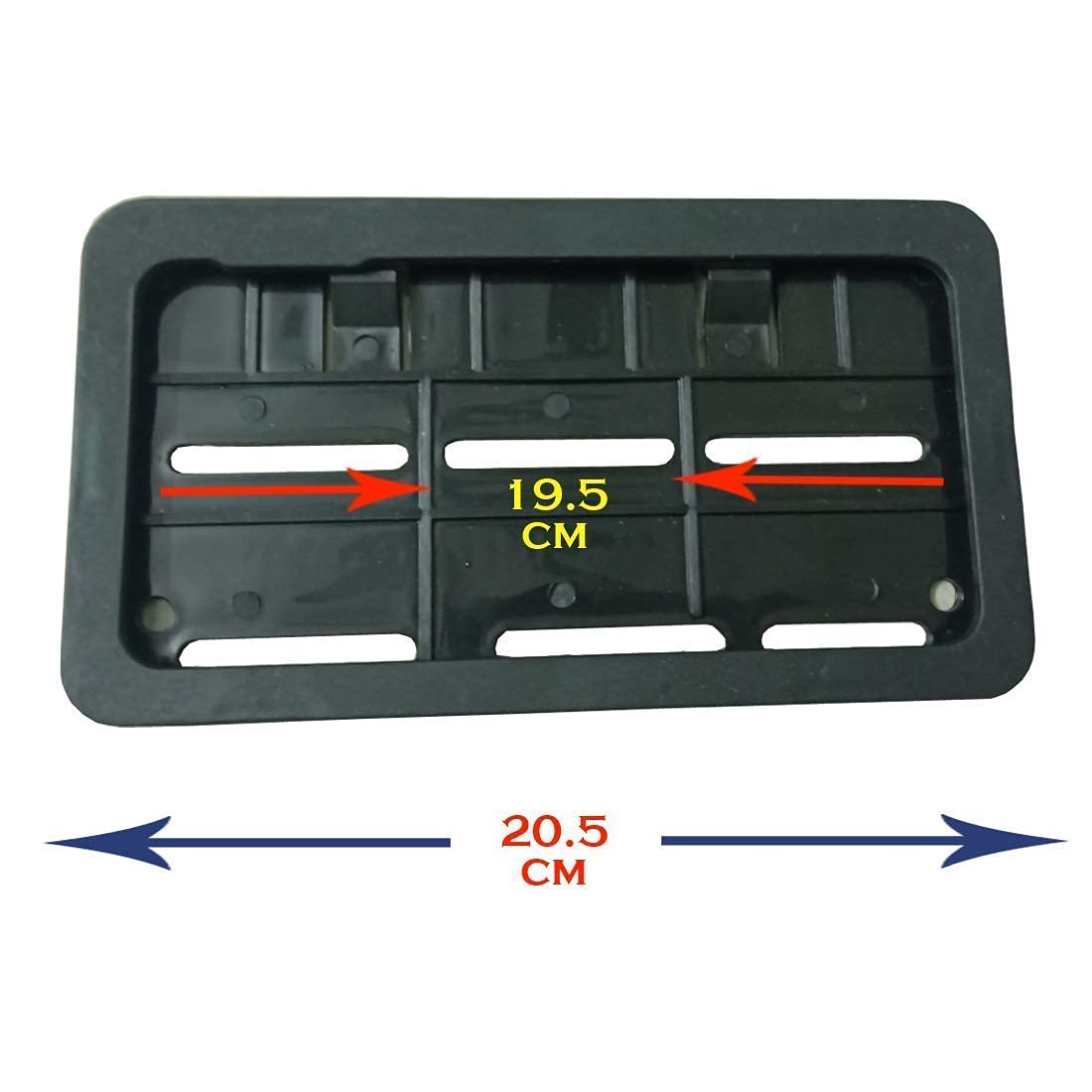 Vagary Bike Number Plate Frame(Standard Size for All Bikes) - Set of Two for TVS Wego