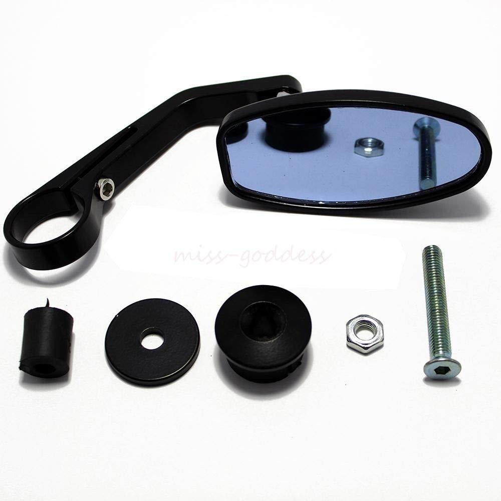 Vagary Aluminium Motorcycle Handlebar Mirrors for RE Bullet Classic 350, Hunter 350, Meteor 350, Reborn, GT 650, Duke 200 390, Pulsar 150 220