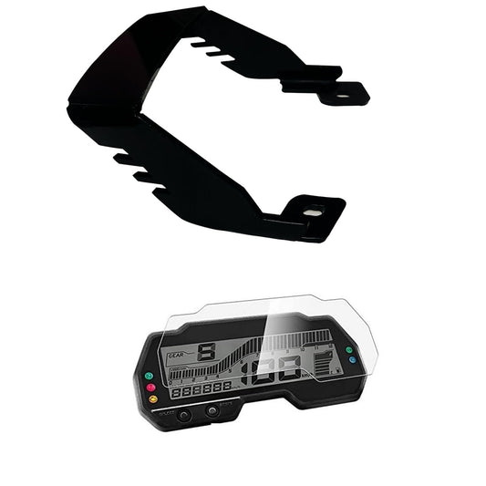 Vagary Tail Protector/Grab Rail With Speedometer Screen Guard for Yamaha MT 15 V1 & V2 (Black)