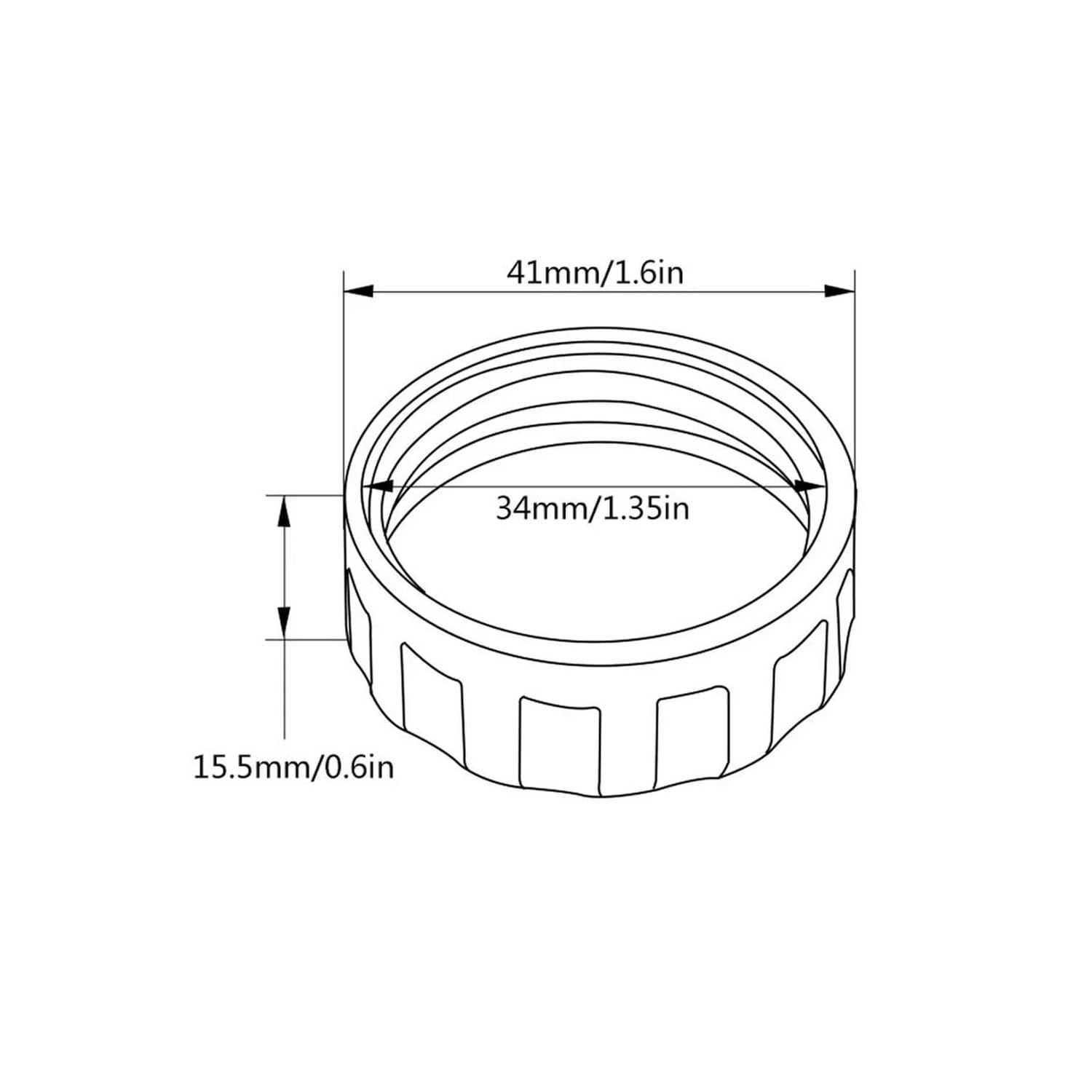 Vagary Fluid Reservoir Cap/Rear Oil Cap for Yamaha R15 V3, V4, R15M, MT-15, FZX, FZ (Silver)
