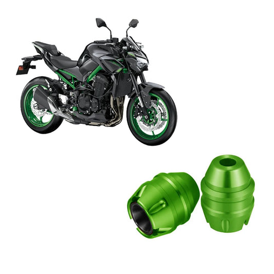 Vagary Green Anti Drop Fork Frame Slider Motorcycle Wheel Front Fork Frame Sliders for Kawasaki Z900
