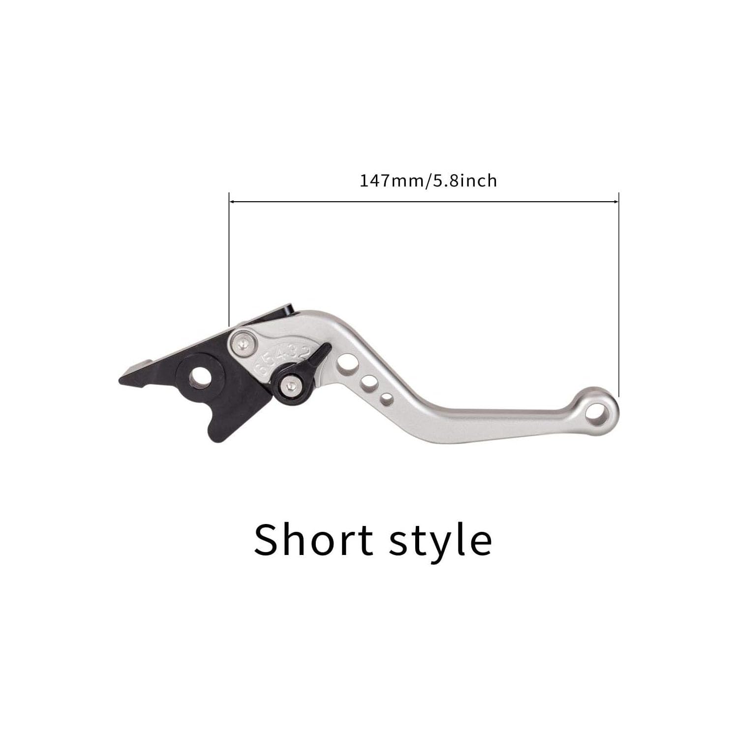 Vagary CNC Adjustable Brake Clutch Lever for Bajaj Pulsar RS 200 (Silver)