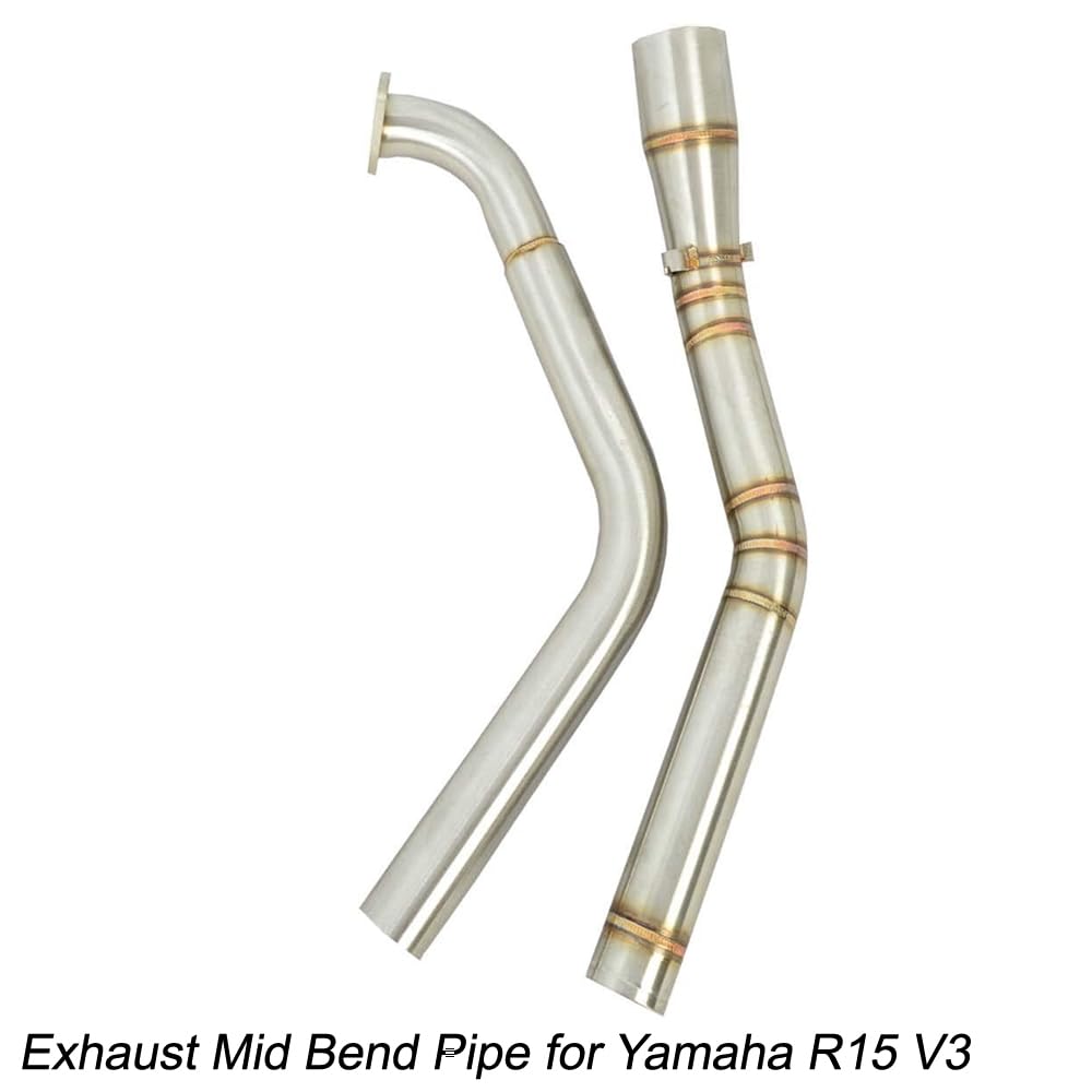 Vagary Stainless Steel Imported Exhaust Bend Pipe for R15 V3 and MT 15 (BS4 Only)