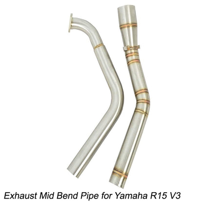 Vagary Stainless Steel Imported Exhaust Bend Pipe for R15 V3 and MT 15 (BS4 Only)