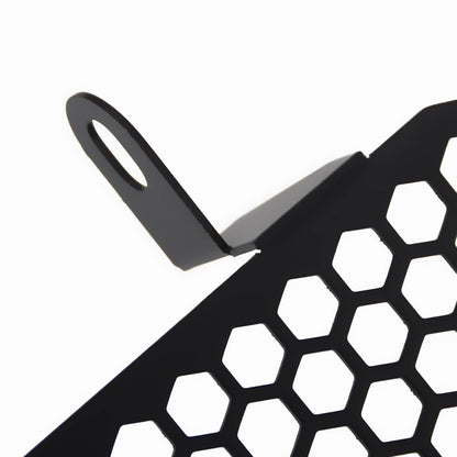 Vagary Stainless Steel Motorcycle Radiator Guard Grill for MT15 (Black) (Black-Silver)