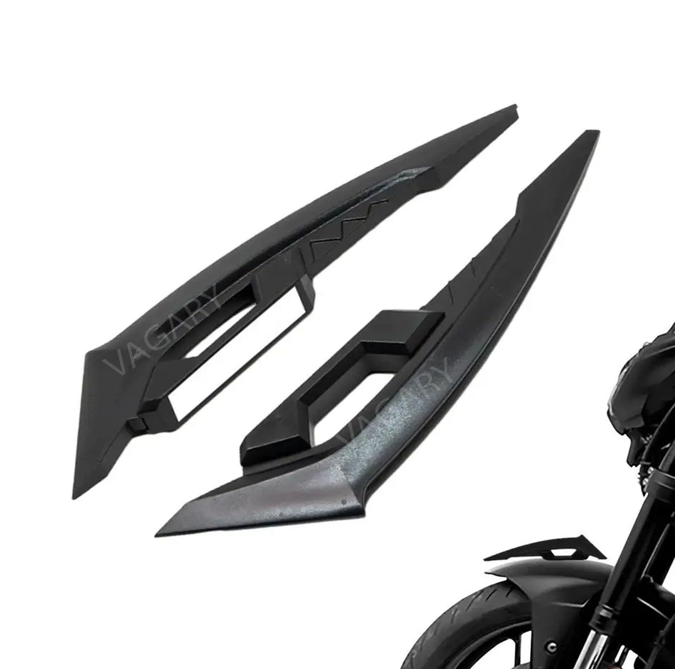 Vagary Wing Side Helmet Spoiler Aerodynamic Wing Dynamic Helmet Accessories, Helmet Punks, Helmet Wings (Purple)
