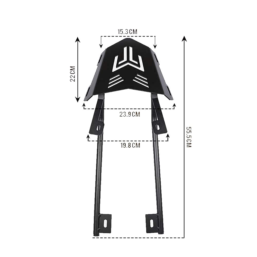 Vagary Expedition Back Rack Yamaha MT 15 /Back Carrier for Yamaha MT15 (Black)
