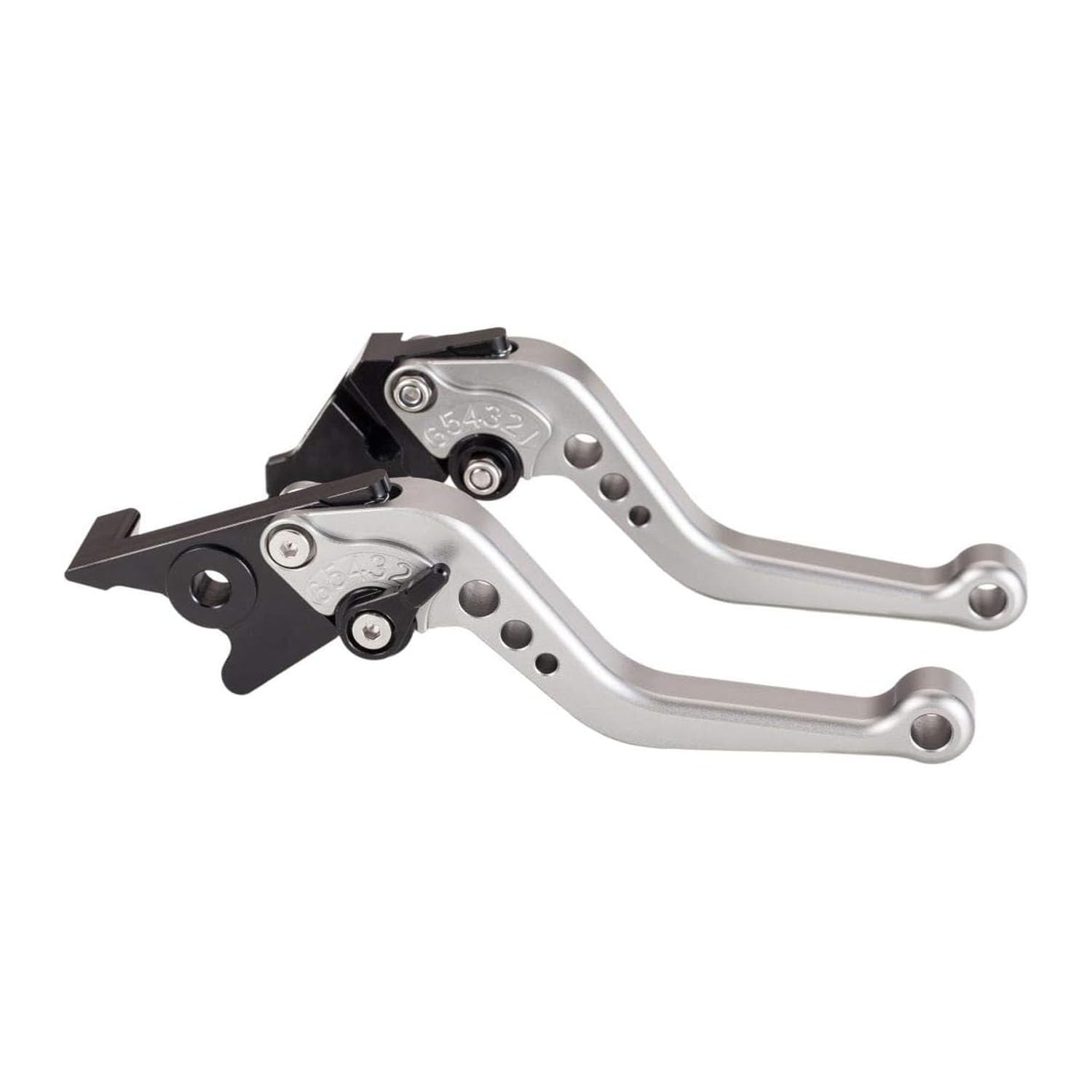 Vagary CNC Adjustable Brake Clutch Lever for Bajaj Pulsar RS 200 (Silver)
