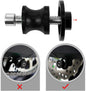 Vagary CNC Frame Stands Screws Swingarm Spools Slider for Kawasaki Z900 (Black)