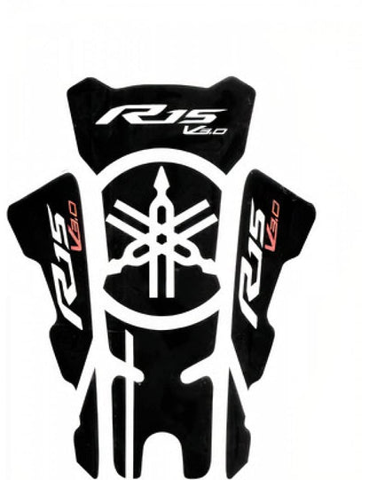 Vagary Combo of Winglet with Tank Pad for Yamaha R15 V3 (Black)