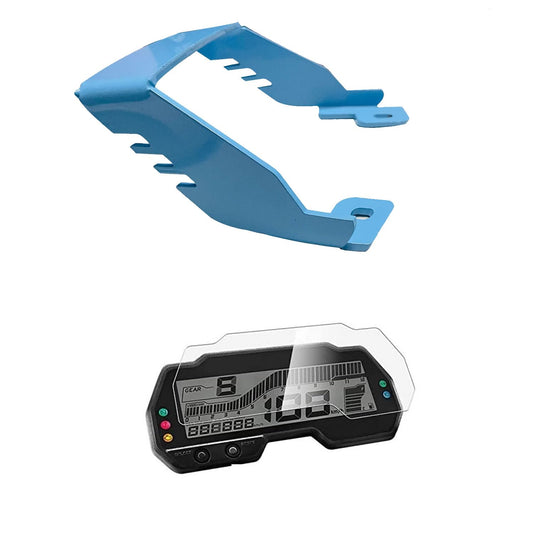 Vagary Tail Protector/Grab Rail With Speedometer Screen Guard for Yamaha MT 15 V1 & V2 (SKY BLUE)