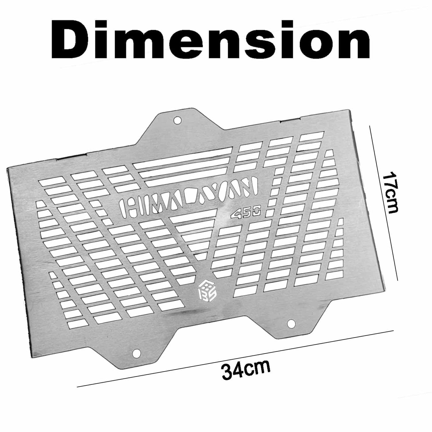 Vagary Radiator Grill/Radiator Guard/Protector For RE Himalayan 450 (Silver)
