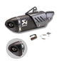 Vagary Akrapovic Universal Hexa Cut Slip On Exhaust Silencer Muffler Pipe for BMW, KTM, Kawasaki, Suzuki, Bajaj, Yamaha R15, Ninja, CBR, GS, Apache, Duke 390, FZ, Gixxer Bike Exhaust System