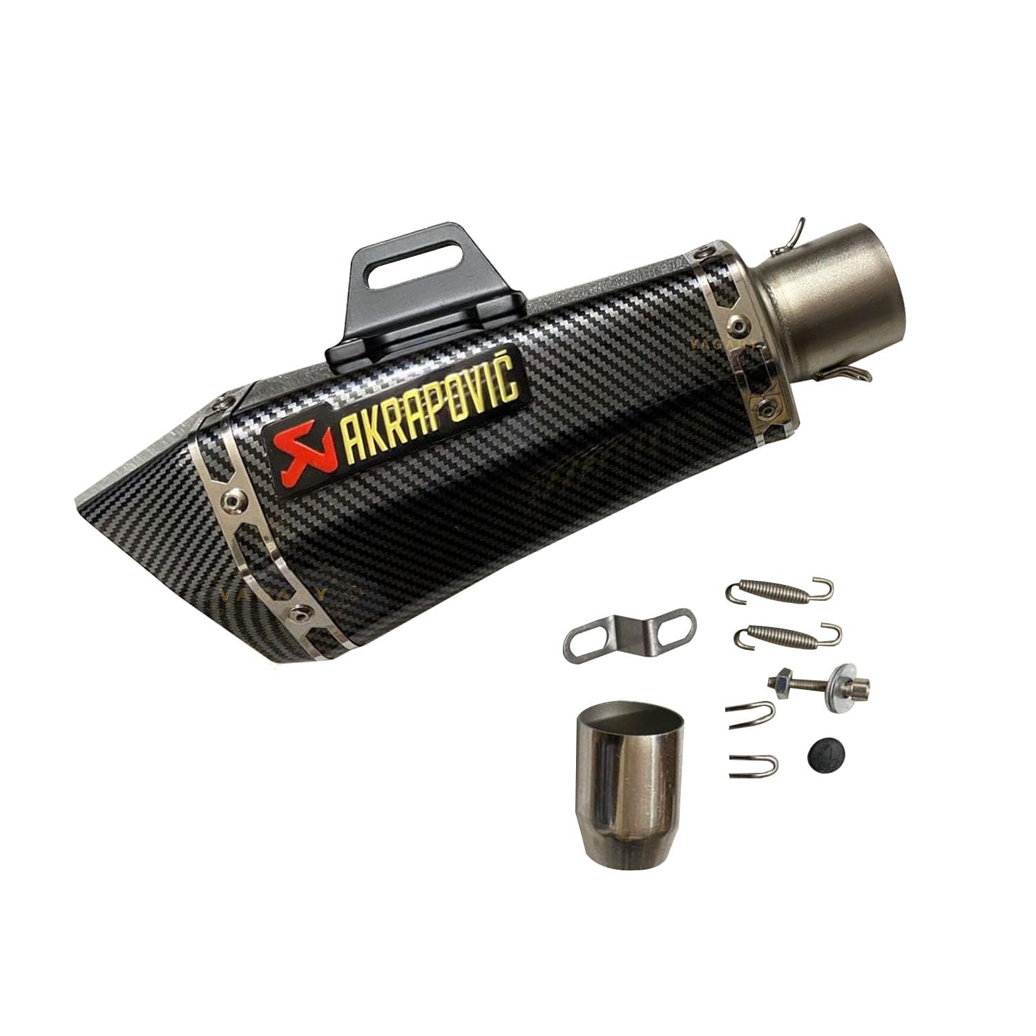 Vagary Carbon Acrophobic exhaust/Silencer Wtih Inbilt DB Killer for for Bajaj Dominar 400/ Bajaj Pulsar RS 200, NS 200