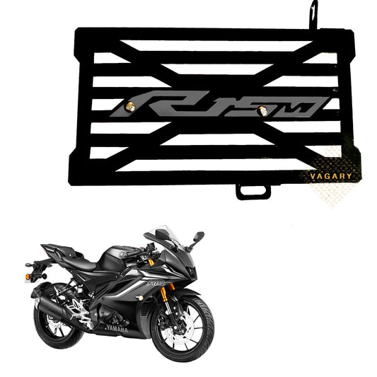 Vagary Radiator Grill/Radiator Guard/Protector For Yamaha R15 V4/R15 M (BS6) Bike Crash Guard (Green) (SILVER)