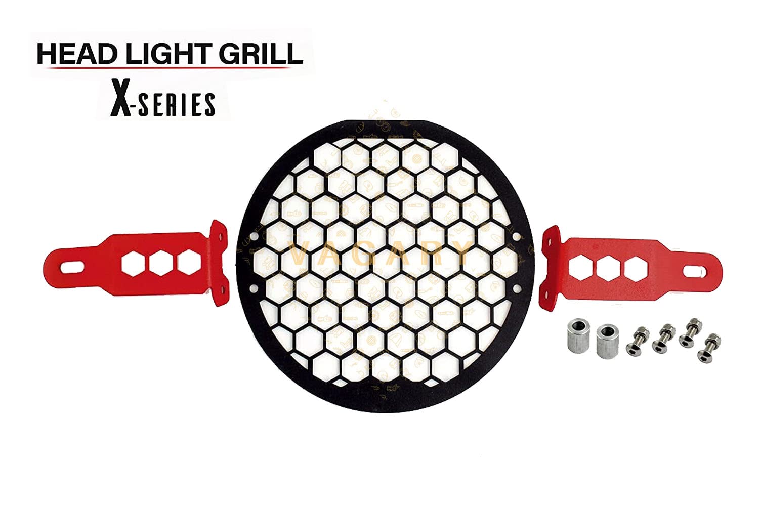 Vagary Headlight Grill for Hero Xpulse 200 4v (BS4, BS6) (Black)