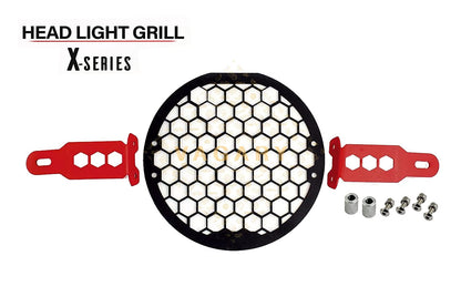 Vagary Headlight Grill for Hero Xpulse 200 4v (BS4, BS6) (Black)