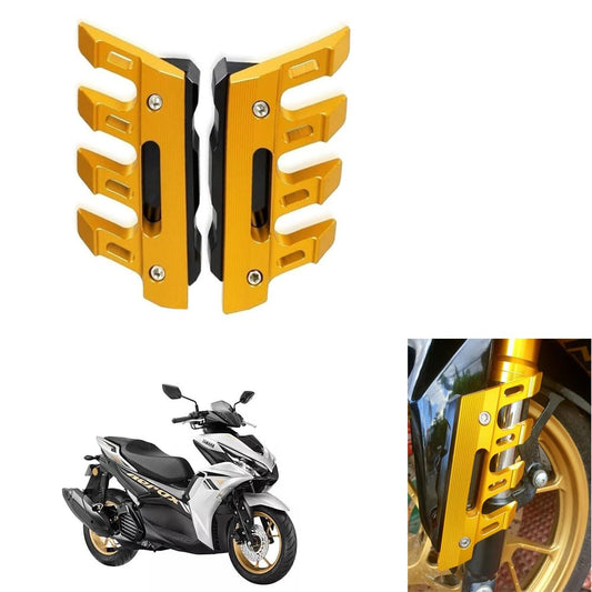 Vagary Golden CNC Shocker Protector Front Fender Slider Guard for Yamaha Aerox 155