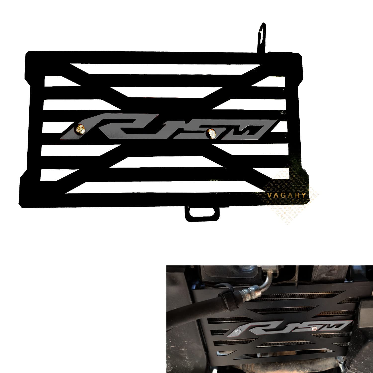 Vagary Radiator Grill/Radiator Guard/Protector For Yamaha R15 V4/R15 M (BS6) Bike Crash Guard (Green) (SILVER)