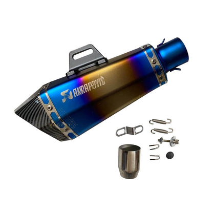 Vagary Universal Hexa Cut Akraphovic Exhaust With DB Killer Silencer for Bajaj, TVS, KTM, Suzuki, Yamaha, Hero Universal For Bike (MULTI)