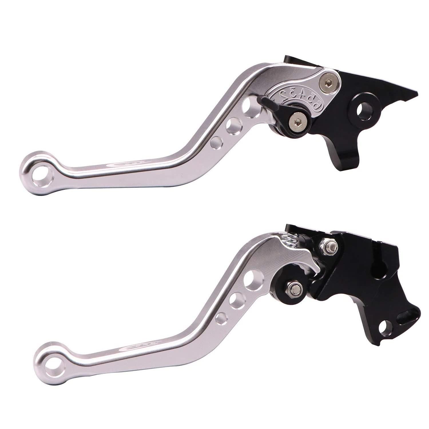 Vagary CNC Adjustable Brake Clutch Lever for Bajaj Pulsar RS 200 (Silver)