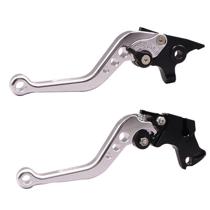 Vagary CNC Adjustable Brake Clutch Lever for Bajaj Pulsar RS 200 (Silver)