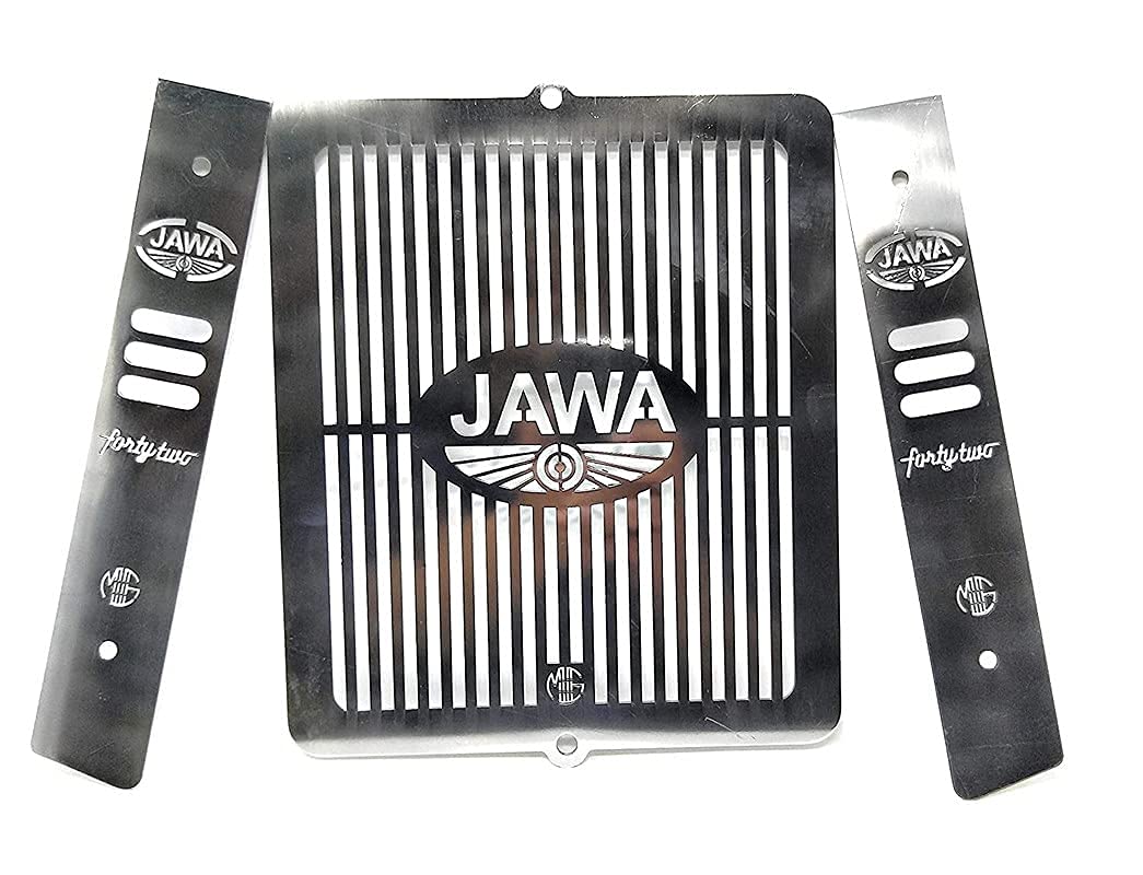 Vagary Stainless Steel Motorcycle Radiator Guard Protector Grill Only Fit in JAWA Motorcycle (JAWA 42)