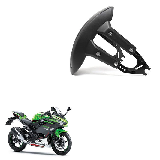 Vagary Motorcycle Rear Mud Guard Splash Guard for Kawasaki Ninja 250R, Ninja 300 (Black)