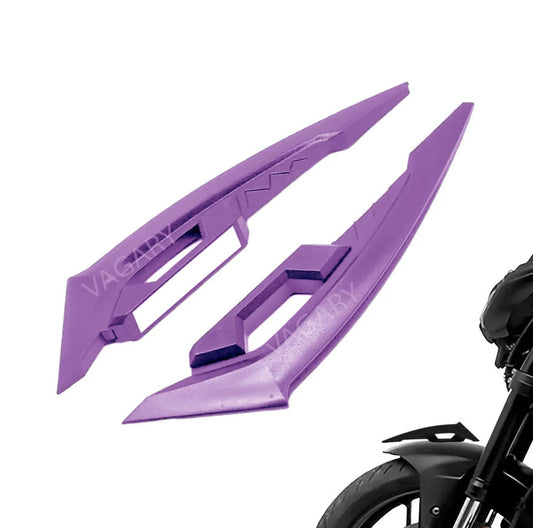Vagary Wing Side Helmet Spoiler Aerodynamic Wing Dynamic Helmet Accessories, Helmet Punks, Helmet Wings (Purple)