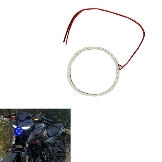 Vagary White Bajaj Pulsar N160/N250 Angel Eye Ring Light For Headlight (Blue) - Led