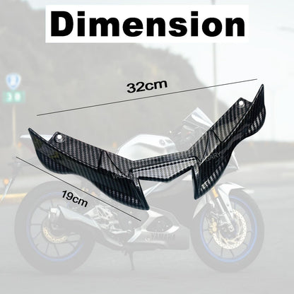 Vagary Carbon Winglet with Screen Guard for Yamaha R15 V4/ R15 M Bike Fairing Kit (Black)