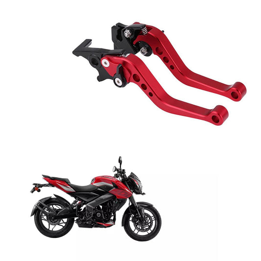 Vagary Red Heavy Duty 6 Positions Adjustment Polished Clutch Brake Lever For Bajaj Pulsar Ns 200, N160