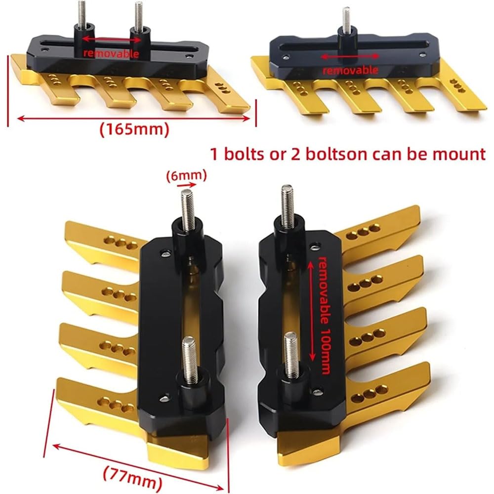 Vagary Golden CNC Shocker Protector Front Fender Slider Guard for B M W G310 GS / G310R