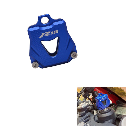 Vagary CNC Alumunium Key Cover for Yamaha R15 V4 / R15M/ R15V3/ V2 (Blue)