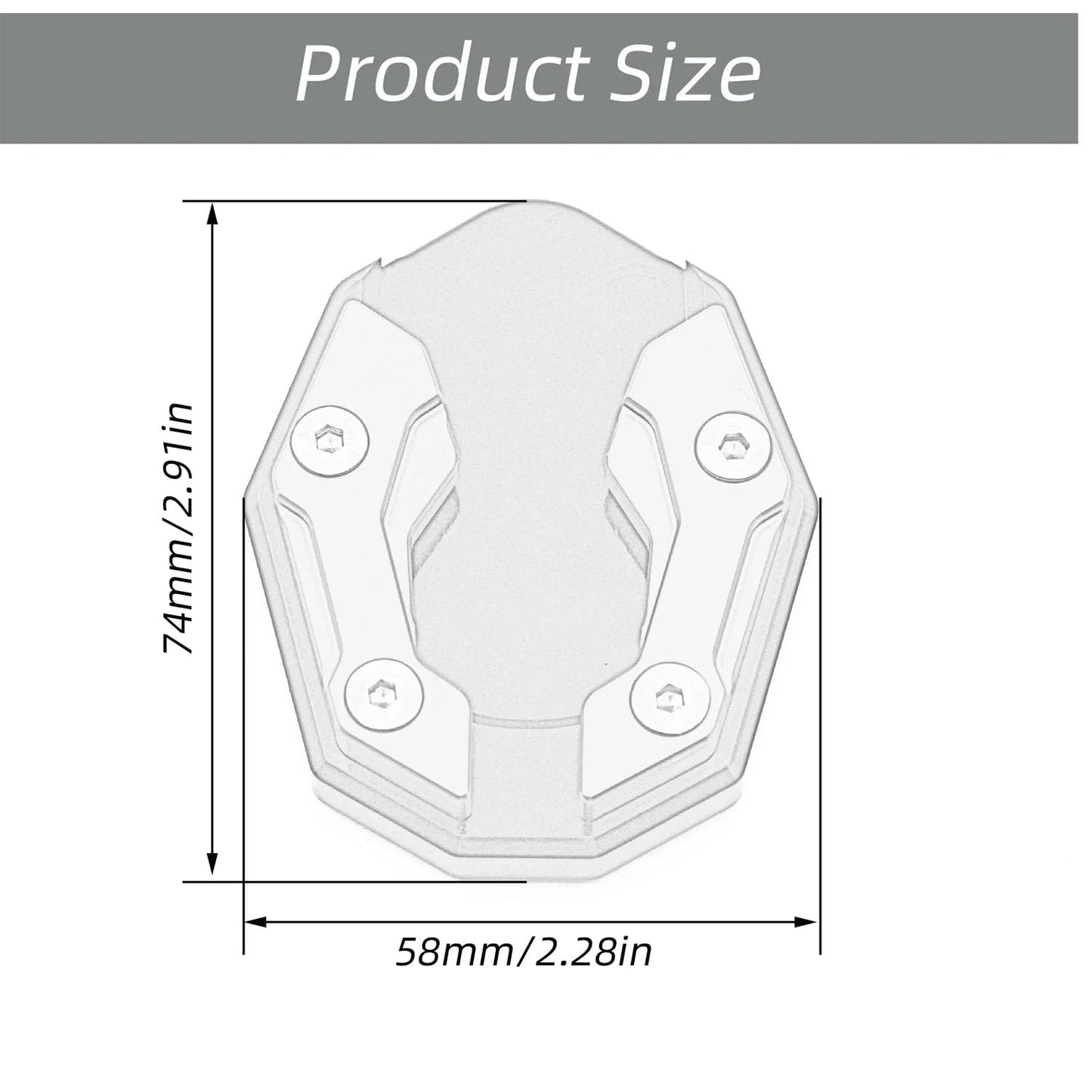 Vagary CNC Kickstand Side Stand Extender for Yamaha Aerox 155 (Black)