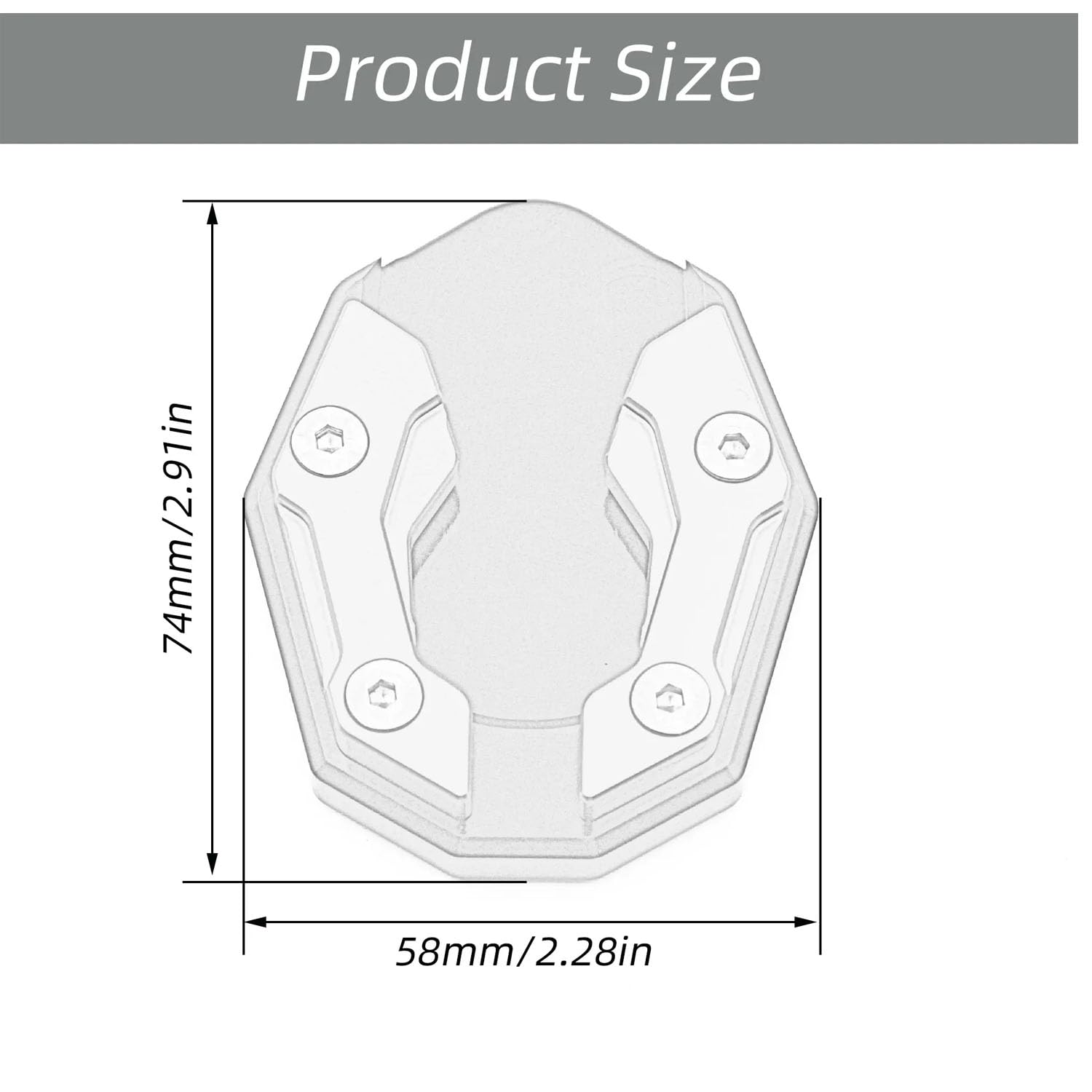 Vagary CNC Kickstand Side Stand Extender for Yamaha Aerox 155 (Black)