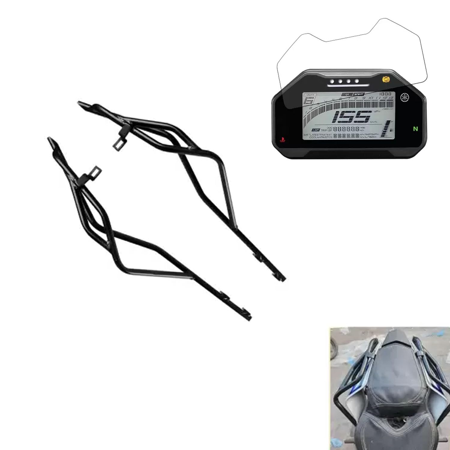 Vagary Tail Protector/Grab Rail For Yamaha R15 V3