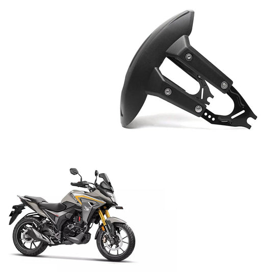 Vagary Motorcycle Rear Mud Guard Splash Guard for Honda CB 200 X (Black)
