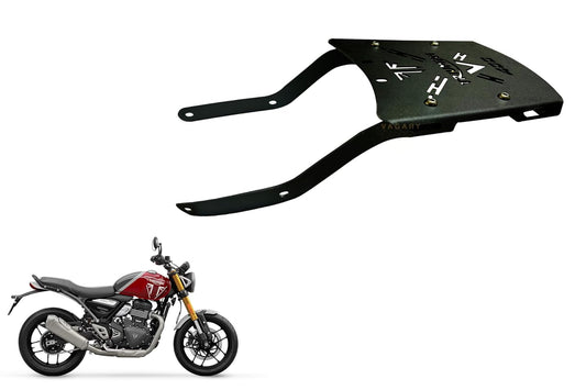 Vagary Back Rack/Top Rack Carrier Plate Expedition for Luggage Backrest for Triumph Speed 400 (Black)