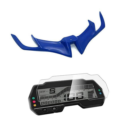 Vagary Combo of Winglet and Screen Guard for Yamaha R15 V3 (Blue)