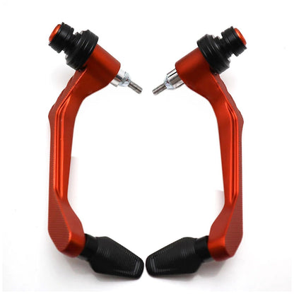 Vagary CNC Aluminum Alloy Motorcycle Handguard Universal Brake Clutch Lever Guard for KTM Duke 390, 200, KTM RC 390,200, All KTM Models (Orange)