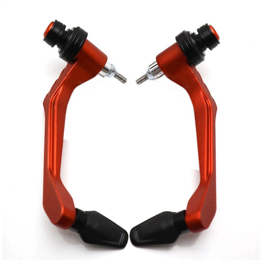 Vagary CNC Aluminum Alloy Motorcycle Handguard Universal Brake Clutch Lever Guard for KTM Duke 390, 200, KTM RC 390,200, All KTM Models (Orange)