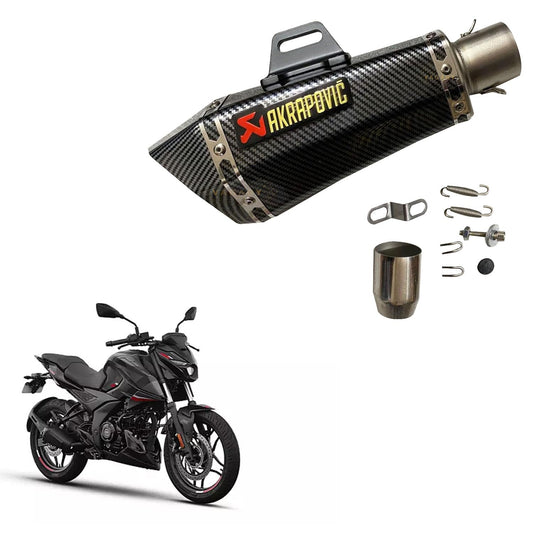 Vagary Carbon Acrophobic exhaust/Silencer Wtih Inbilt DB Killer for Bajaj Pulsar N250, N160, N150