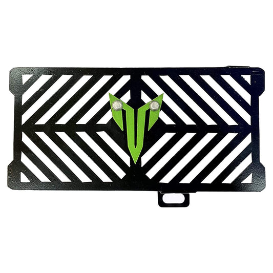 Vagary Stainless Steel Motorcycle Radiator Guard Grill for MT15 (Black) (Black Green)