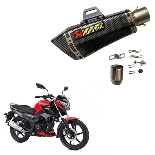 Vagary Carbon Acrophobic exhaust/Silencer Wtih Inbilt DB Killer Exhaust for TVS Raider 125