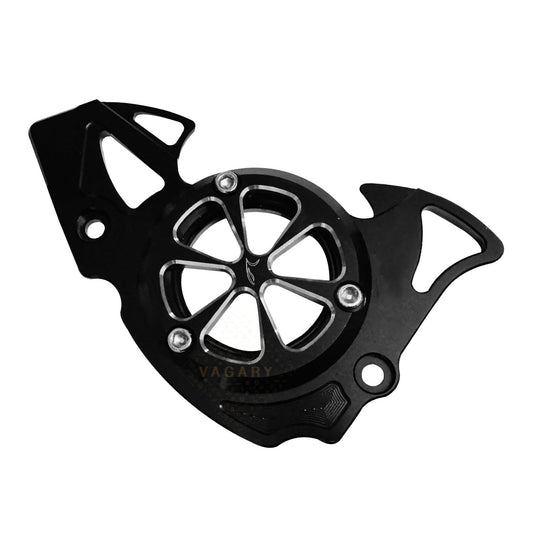 Vagary CNC Aluminum Front Chain Sprocket Cover for Yamaha R15 V4, V3, R15M, MT 15 (BLACK)